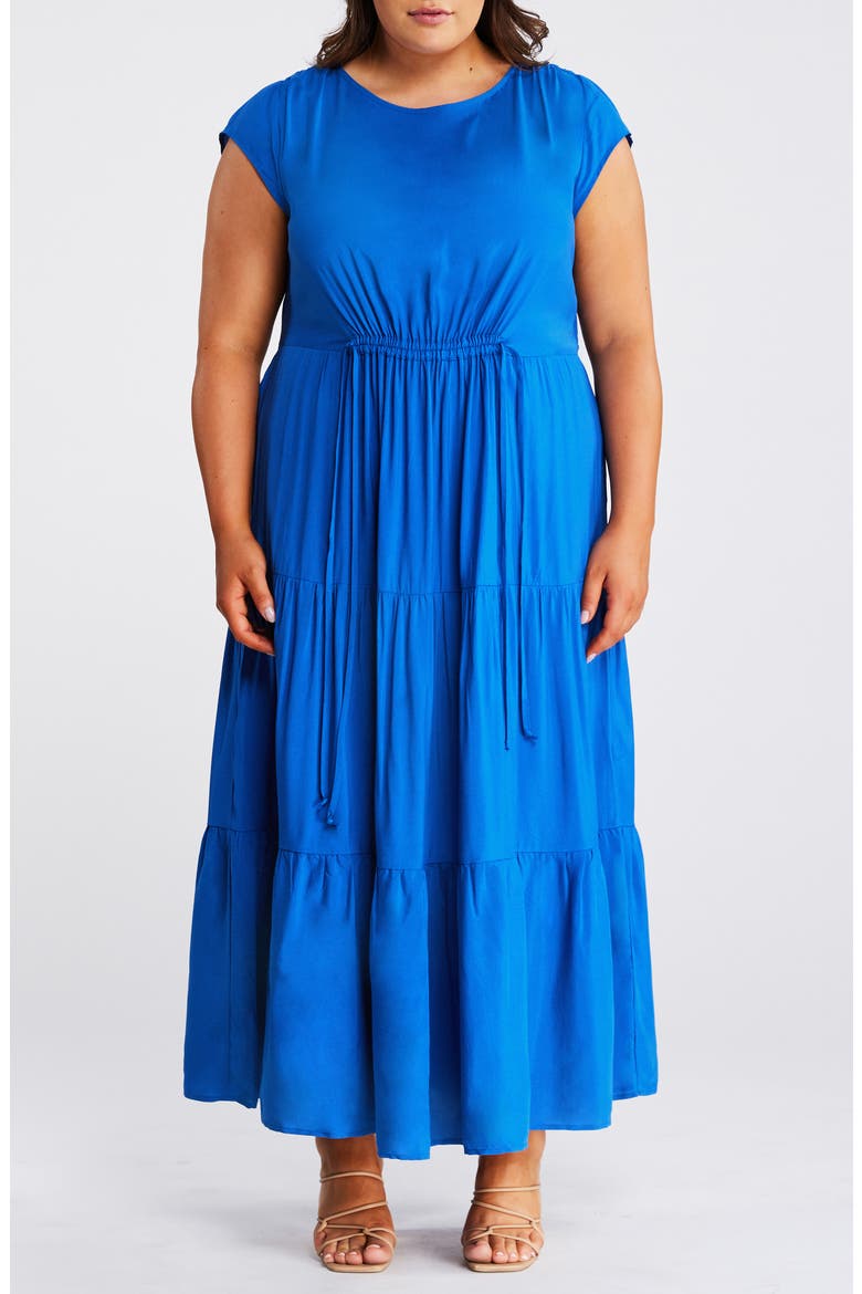 estelle blue maxi dress Lana Tiered (Women) Blue medallion Glamorous Fur-Trimmed Black Dress WL:AISLE 11 D-ROW 2 while the full Size:2XT