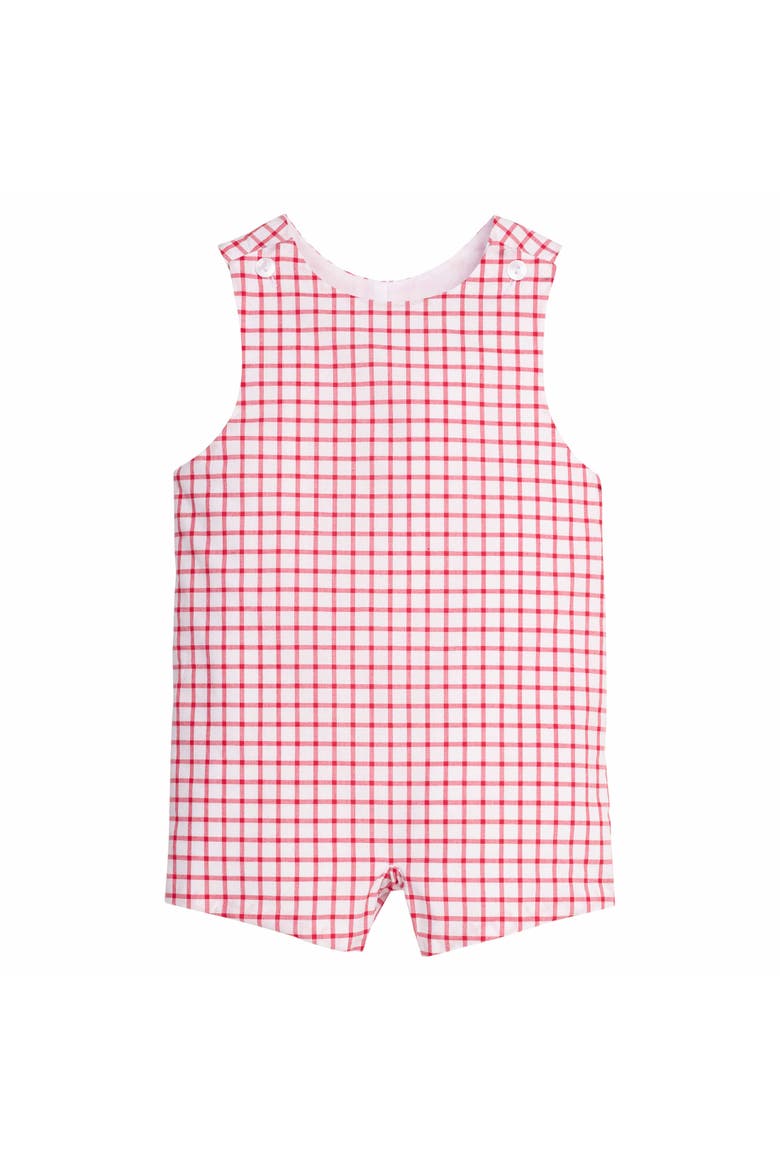 Kids' Windowpane Vintage John John, Main, color, Red Windowpane