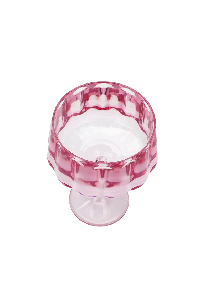 Pink Blush Coupe Glasses Set of 4, Alternate, color, Pink
