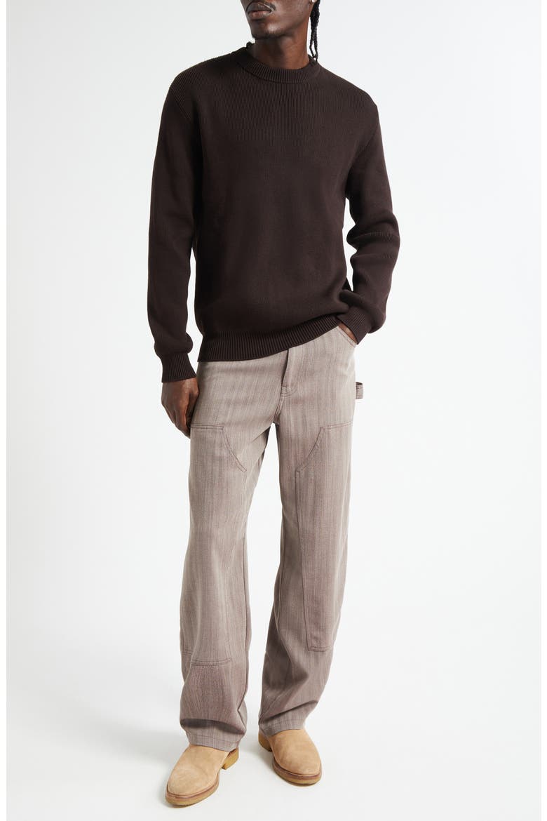 Journey Virgin Wool Blend Herringbone Painter Pants, Alternate, color, MAROON