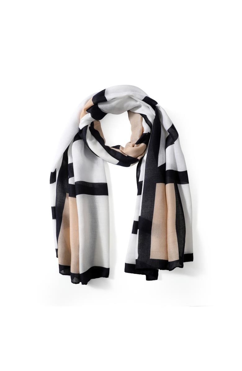 Youzey The Kimberly Lightweight Scarf, Alternate, color, Black/White