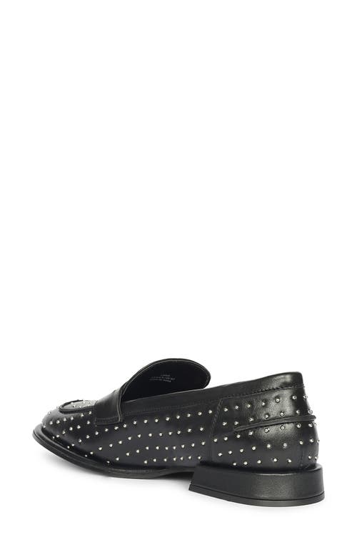 Saint G Carol Stud Penny Loafer In Black