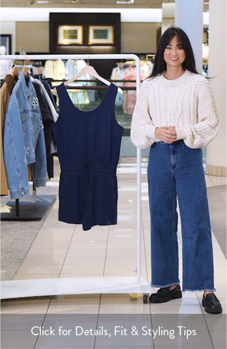 Skyloft Tie Waist Romper, sales video thumbnail