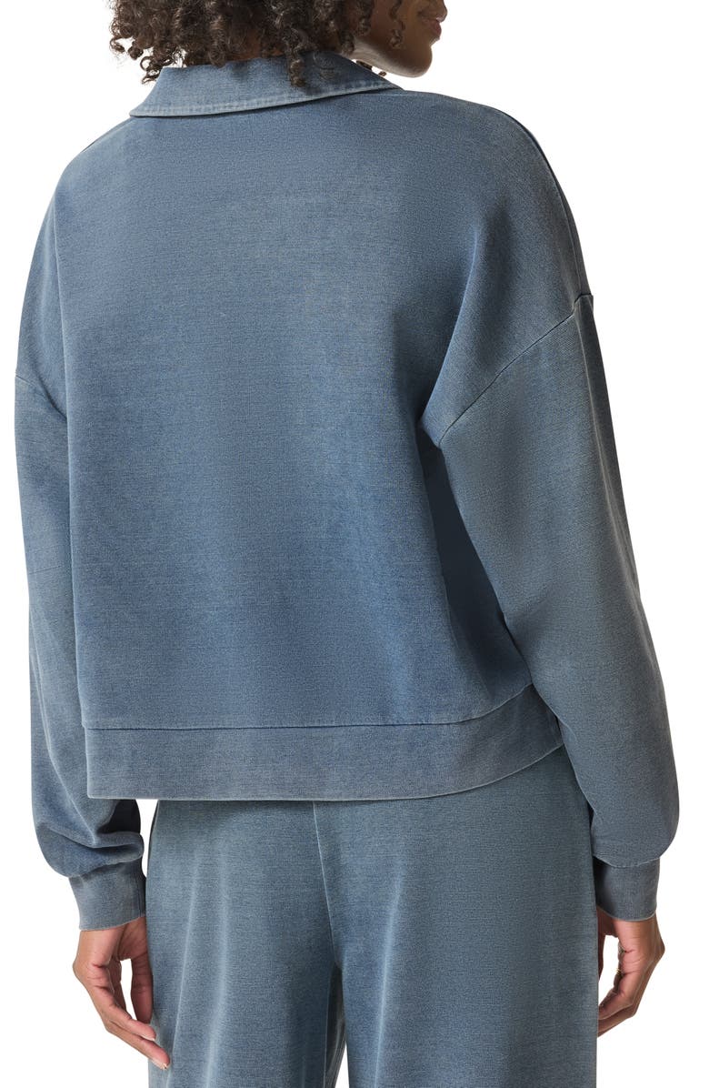 Splendid Indigo Polo Sweatshirt, Alternate, color,