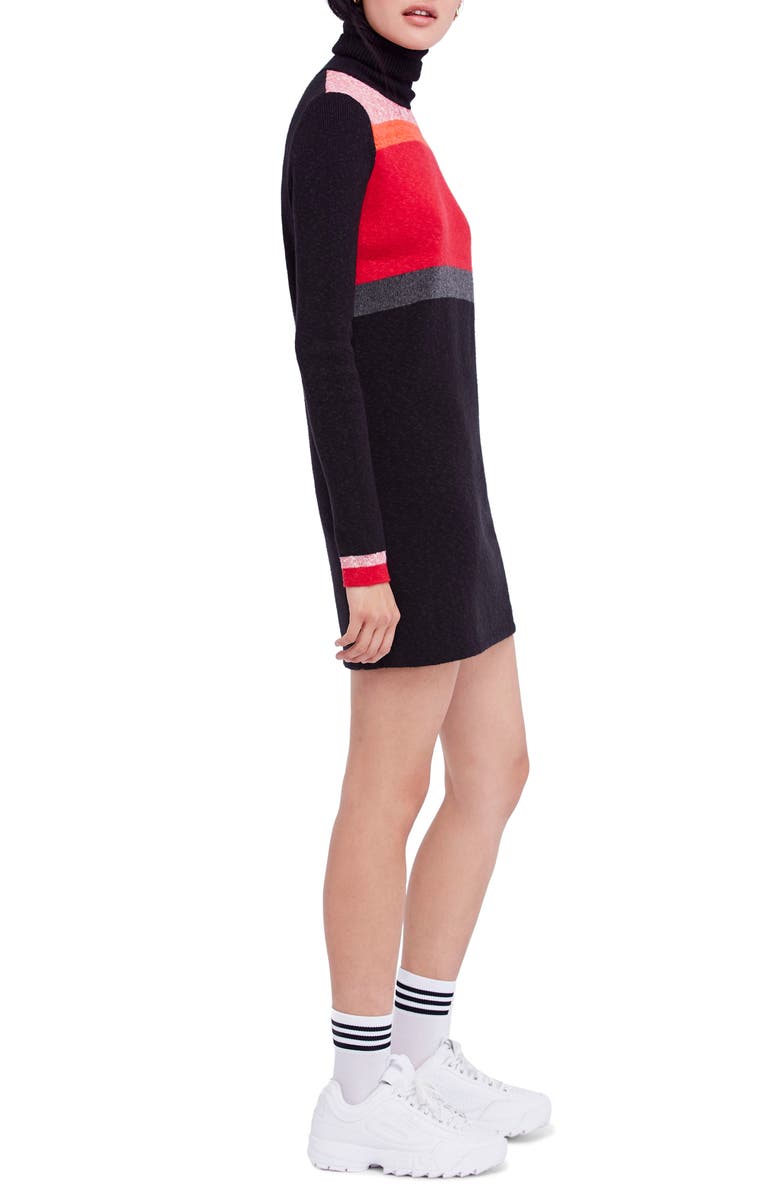 Free People Winter Break Sweater Dress, Alternate, color, 