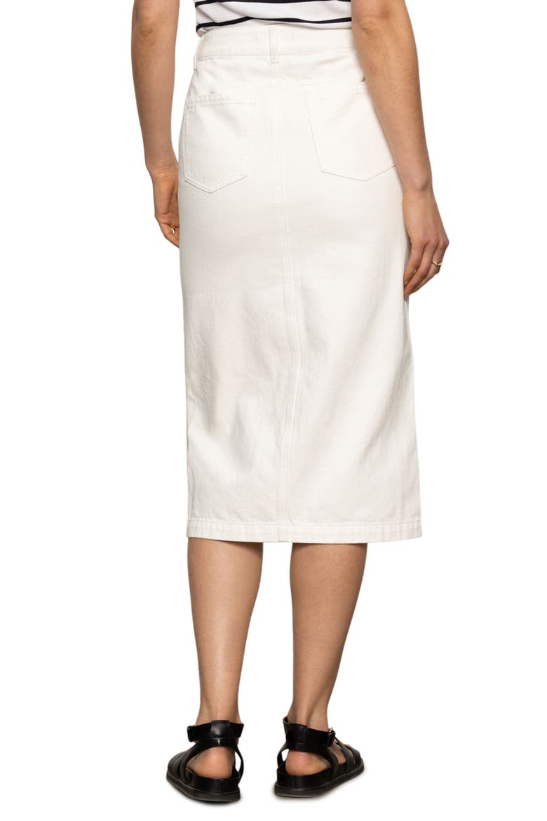 Carrier Denim Pencil Skirt, Alternate, color, BLEACHED WHITE