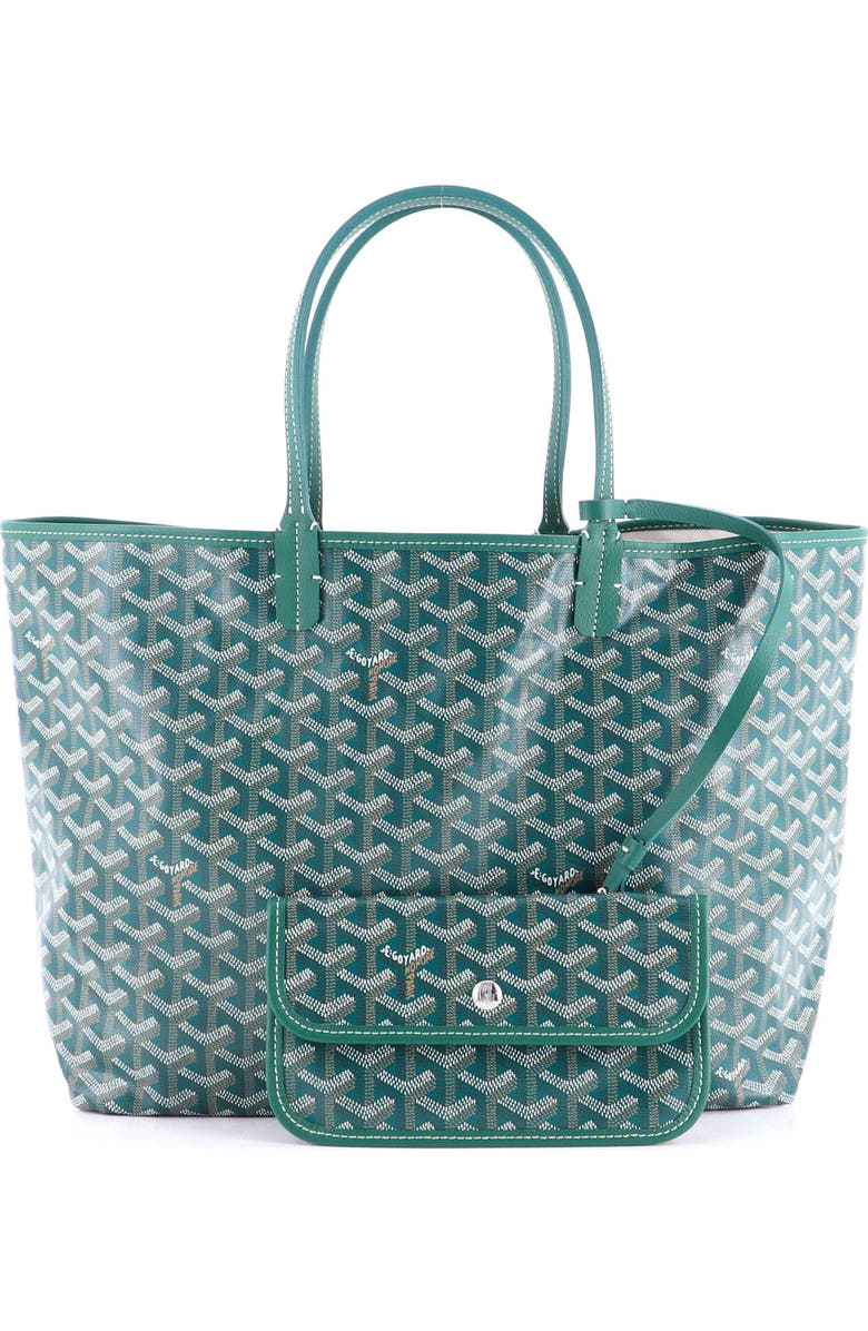 Pre-Owned Goyard Saint Louis Tote Coated Canvas PM, Alternate, color, Green