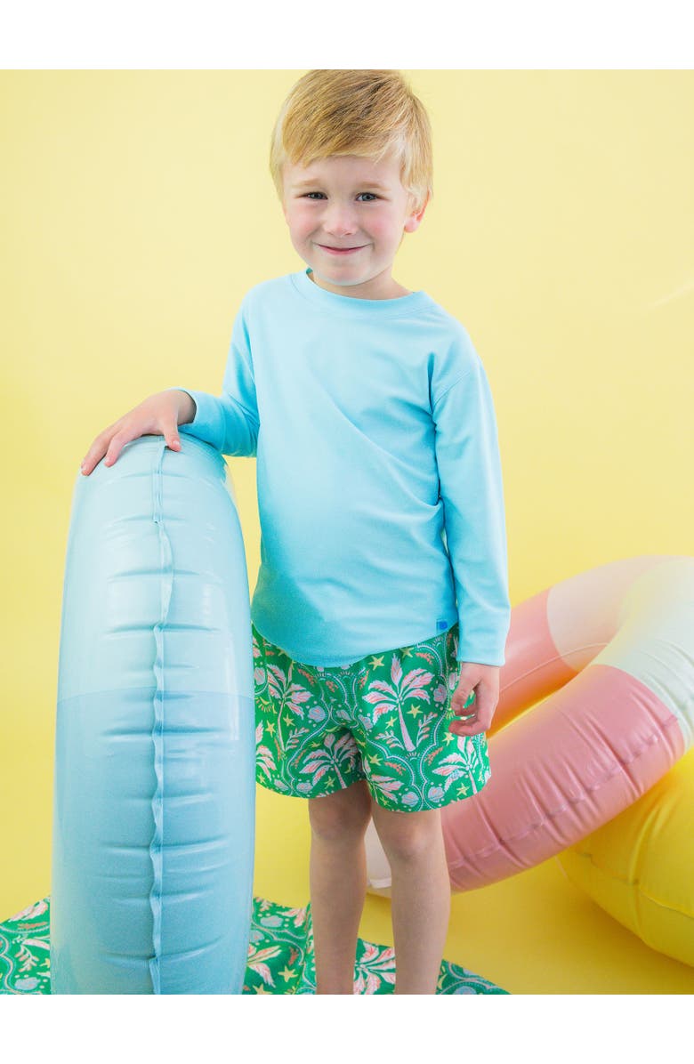 RuggedButts UPF50+ Sun Protected Stretch Swim Trunks, Alternate, color, Coconut Cabana