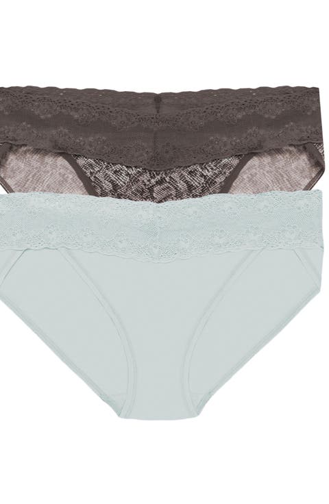 Bliss Perfection Lace Trim One Size Bikini Brief 2-Pack