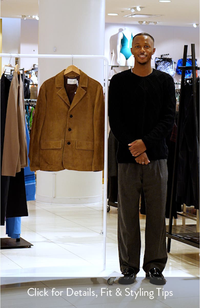 Brown Suede Blazer, sales video thumbnail