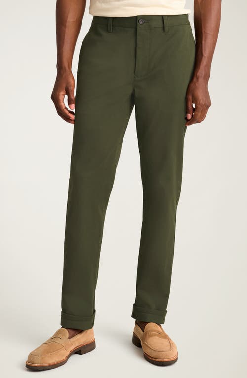 Bonobos The 2.0 Flat Front Stretch Cotton Chinos In Green