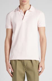 TOM FORD Short Sleeve Cotton Piqué Polo