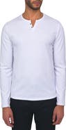 W.R.K Lucerine White Waffle Cotton 
Modal Henley