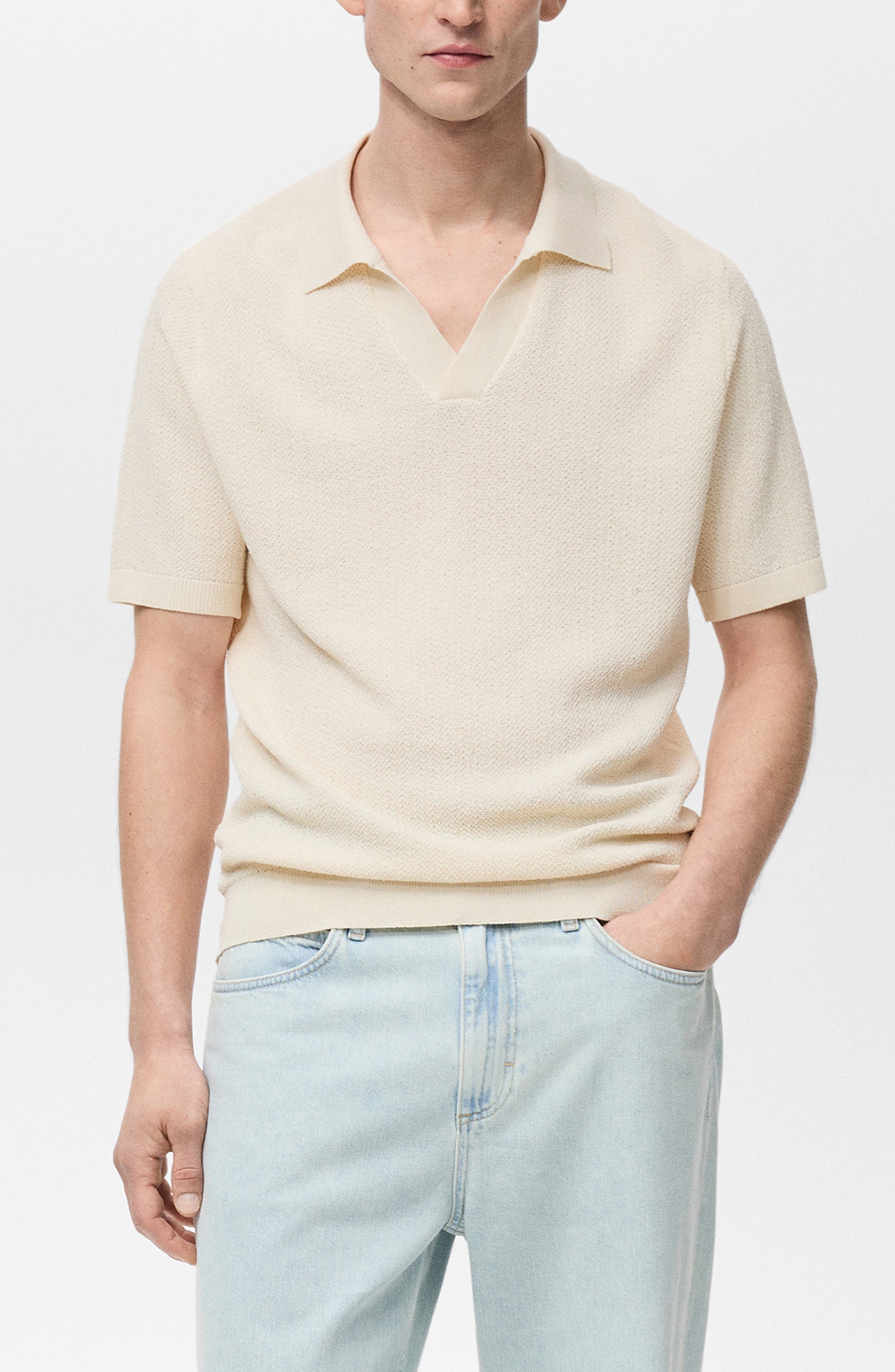 MANGO Slim Fit Fine Knit Polo