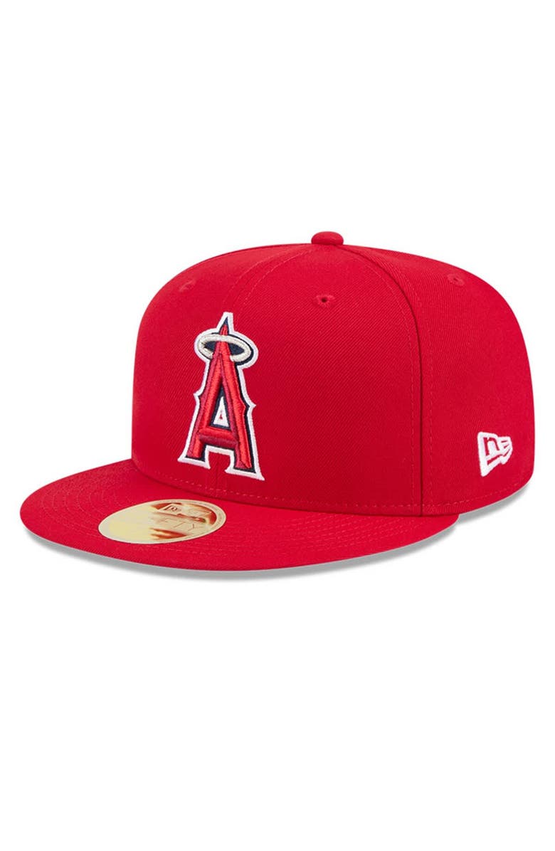 New Era Men's New Era Red Los Angeles Angels Baseball Hall of Fame 59FIFTY Fitted Hat, Alternate, color, 