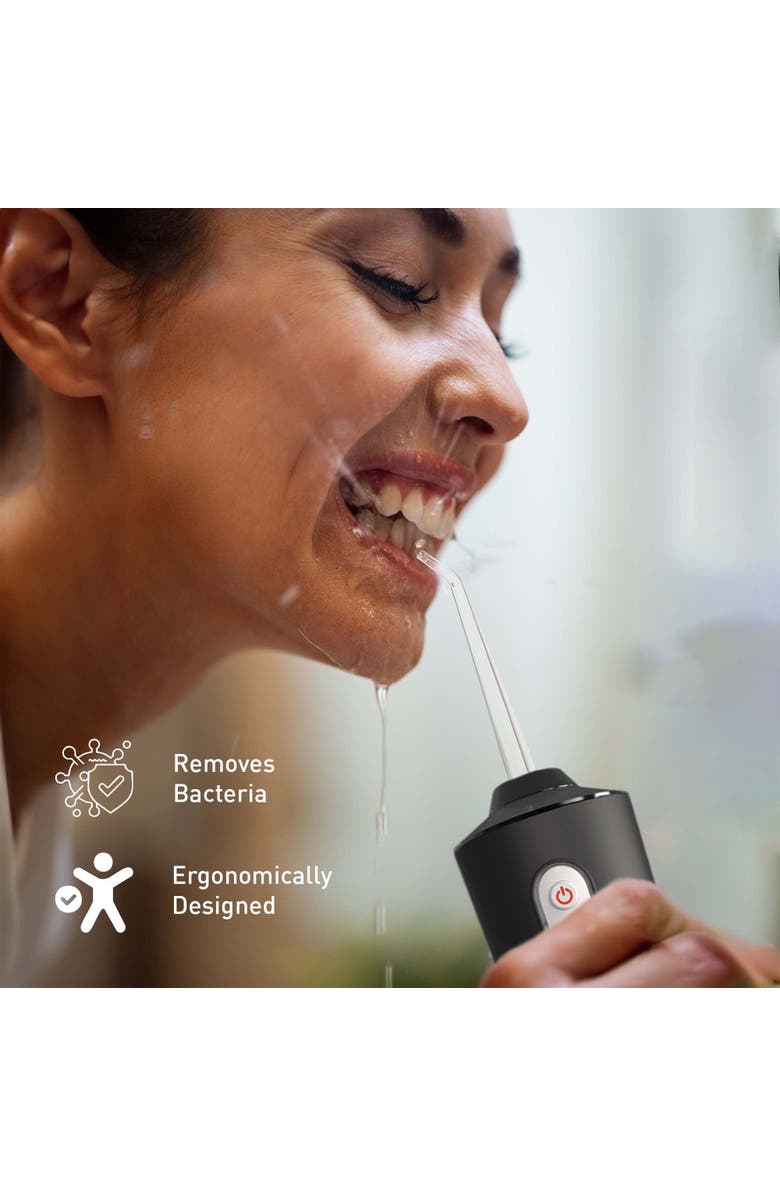 PURSONIC Water Flosser - Helps Remove Plaque & Dilute Harmful Toxins, Alternate, color, Black
