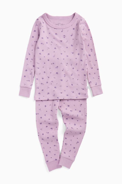 Floral Ribbed Pyjamas (Baby)