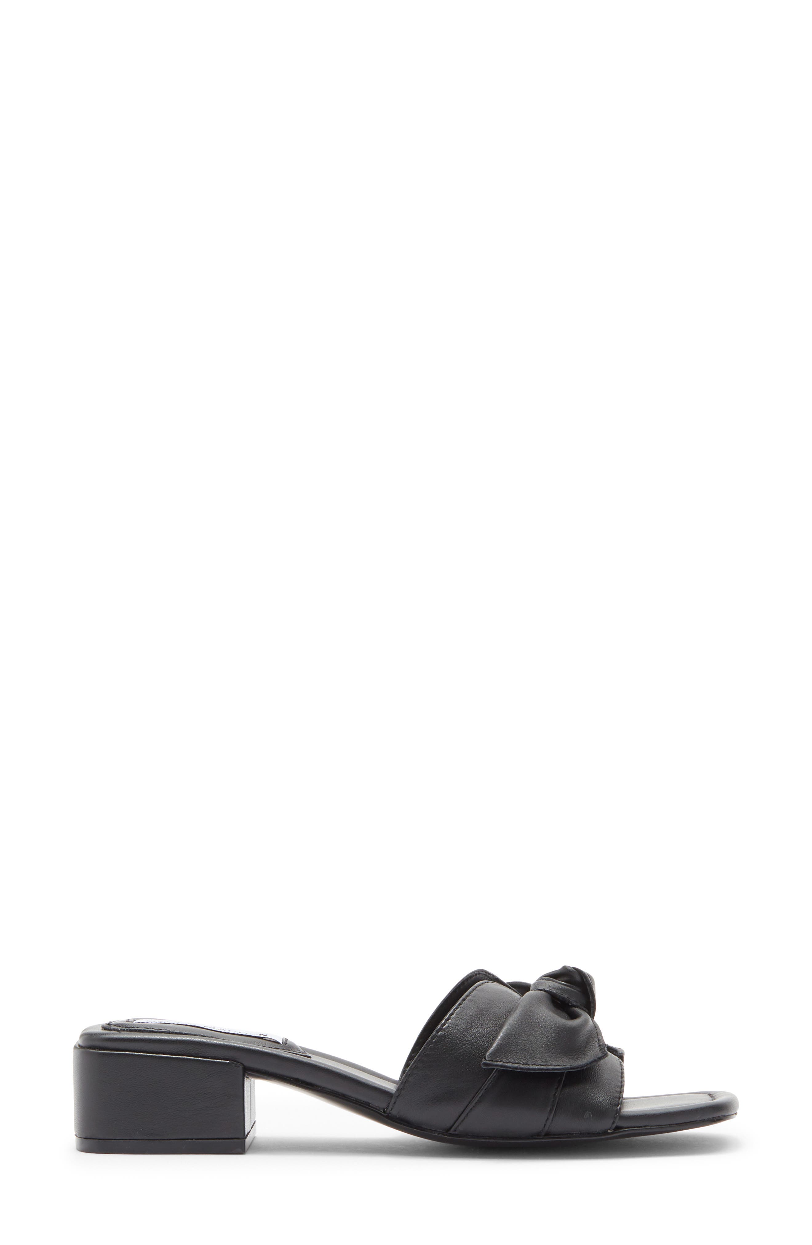 Steve Madden Catumm Bow Slide Sandal, Alternate, color, Black