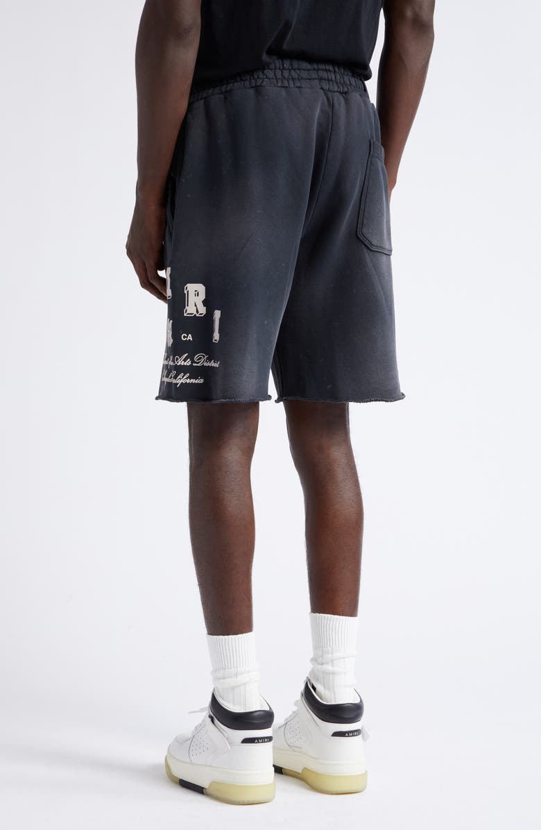 AMIRI Collegiate Logo Graphic Sweat Shorts, Alternate, color, 