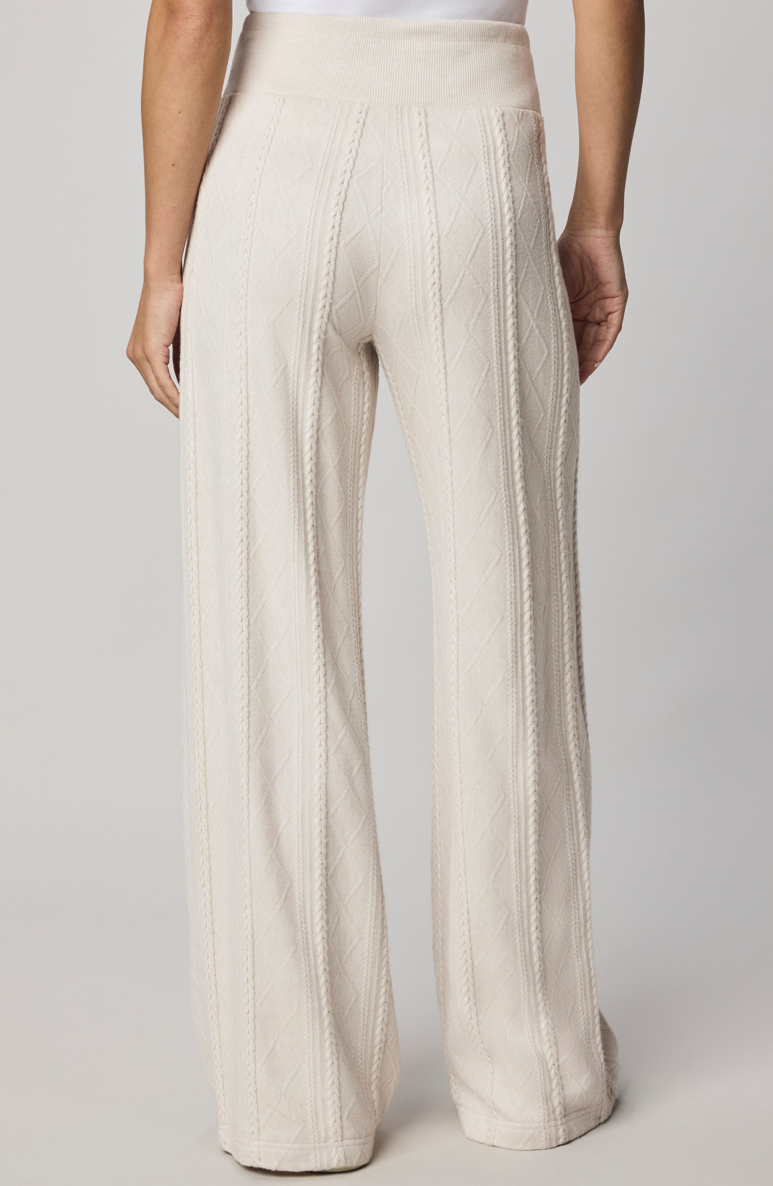 Cable Drawstring Wide Leg Pants - image 2