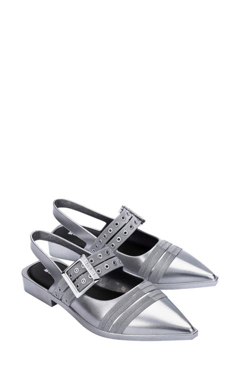 Ladylike Mary Jane Pointed Toe Flat (Women)