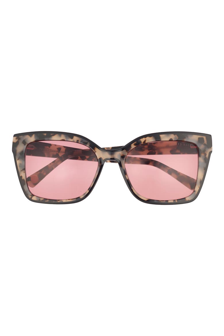 55mm Cat Eye Sunglasses, Main, color, IVORY TORTOISE