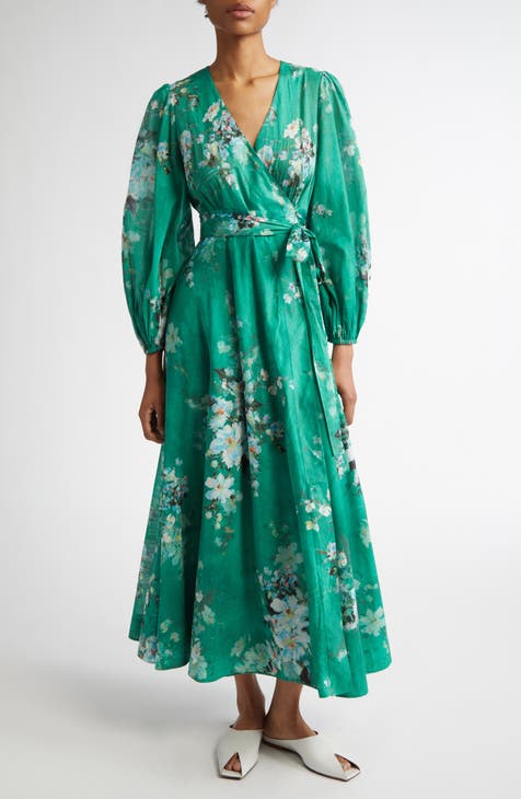 PAPER London 2024 ottie floral Wrap Dress