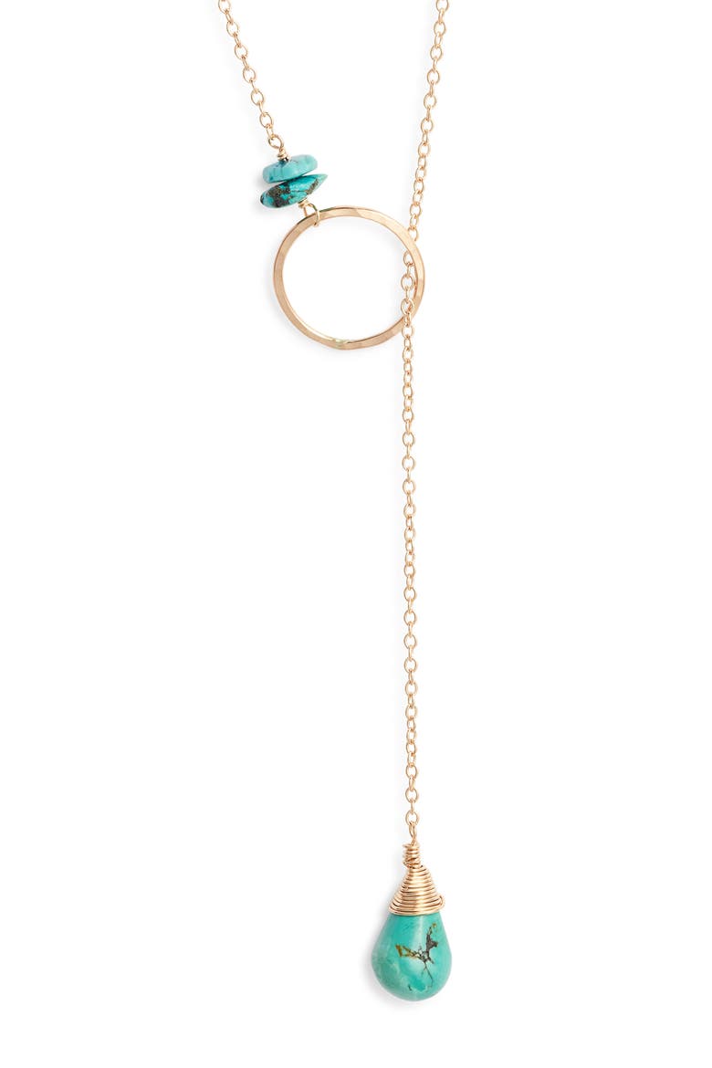 Gwyneth Semiprecious Toggle Necklace, Main, color, GOLD FILL