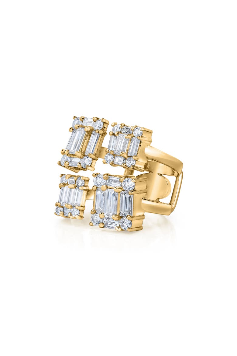 Clarity Quad Cube Diamond Ring, Main, color, 18K YELLOW GOLD/ DIAMOND