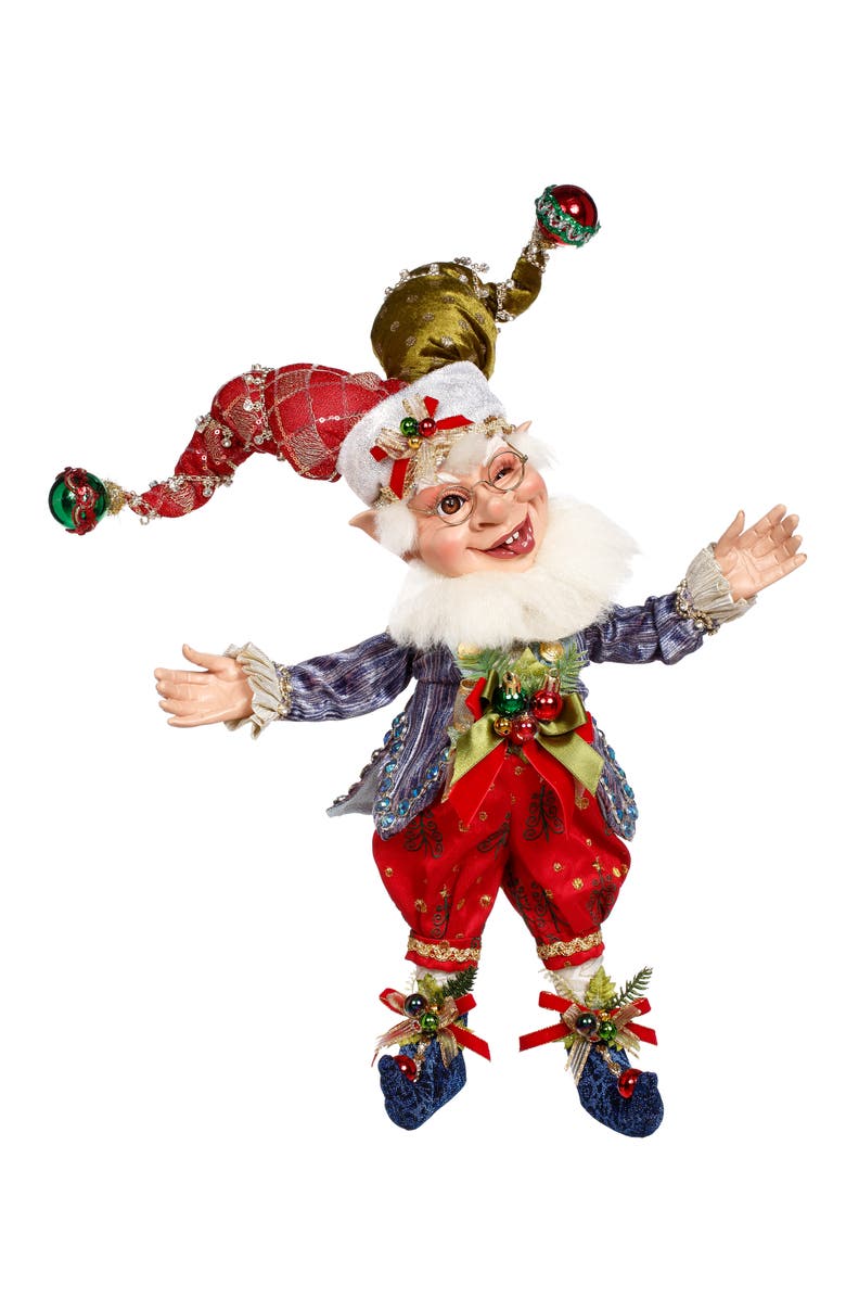 Mark Roberts Ornament Elf, Medium, Main, color, Bright Red