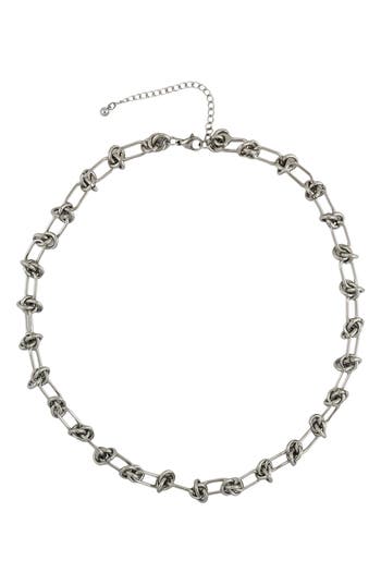 Rebl Knotted Paperclip Chain Bracelet