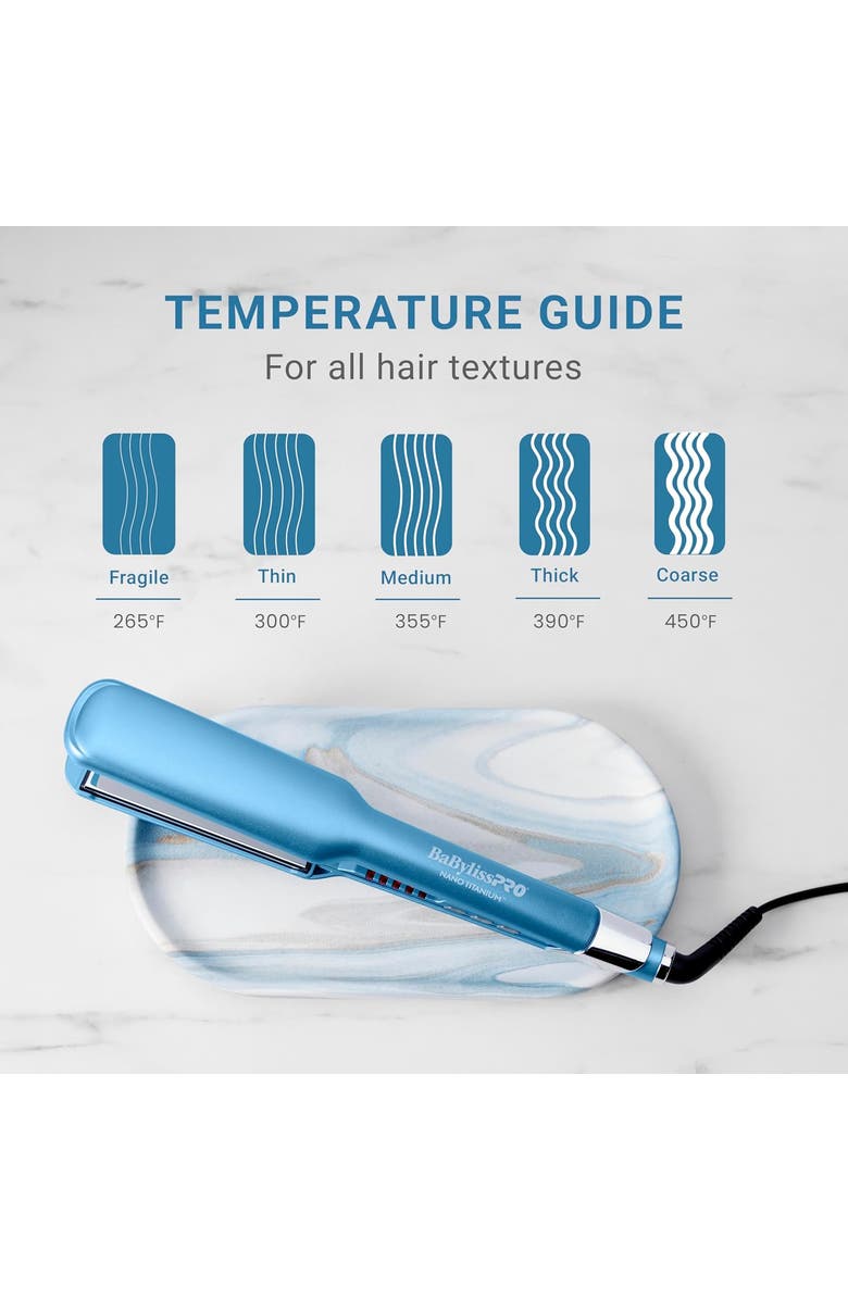 BaBylissPRO Nano Titanium 1½ " Ultra-Sleek Straightener, Alternate, color, Blue