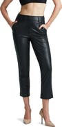 Commando Tapered Faux Leather Crop Pants
