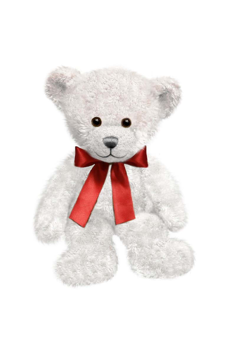 First & Main White Spencer Bear Plush, 10.5 Inches, Main, color, White
