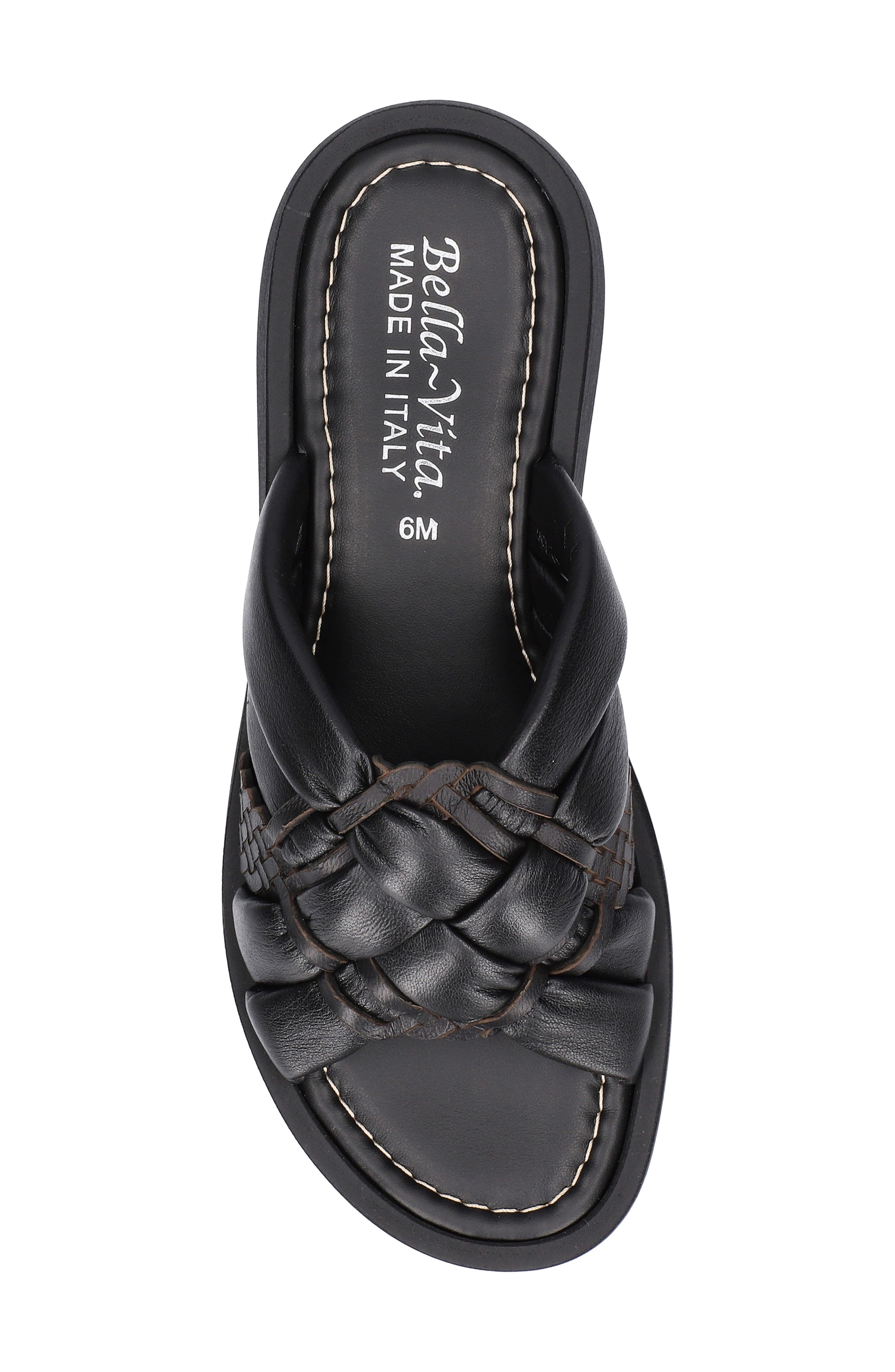 Bella Vita Woven Platform Slide Sandal, Alternate, color, 