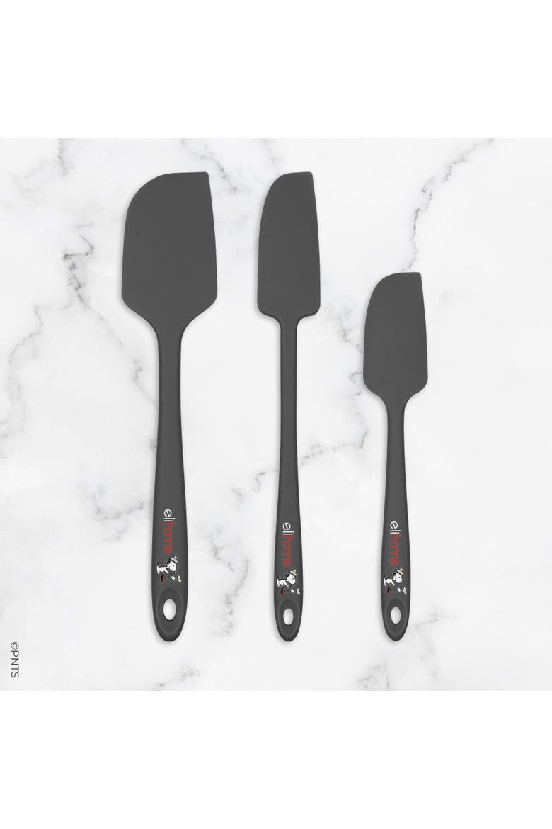 Peanuts 3 Piece Silicone Spatula Set, Alternate, color, Gray