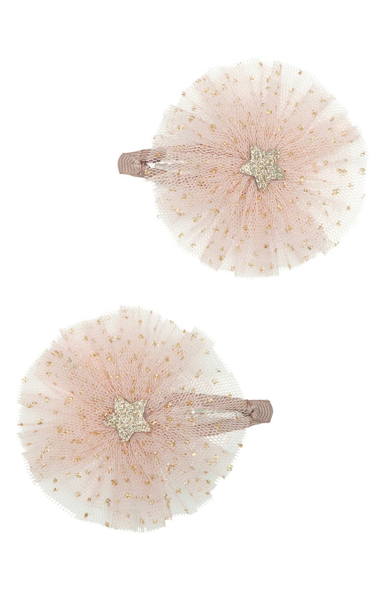 Mimi & Lula Kids' 2-Pack Ballerina Star Hair Clips, Main, color, 