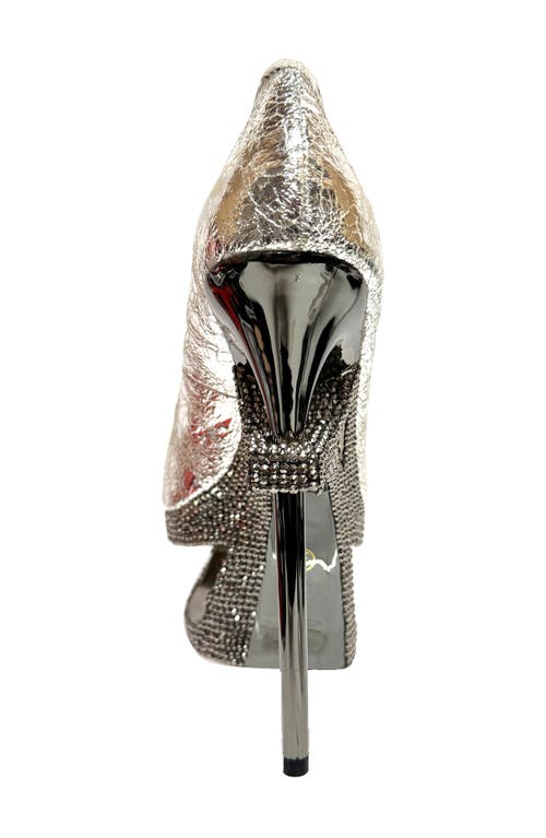 Lady Couture Platform Stiletto Pump In Silver