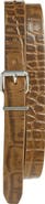 OUR LEGACY Hook Croc Embossed Leather Belt