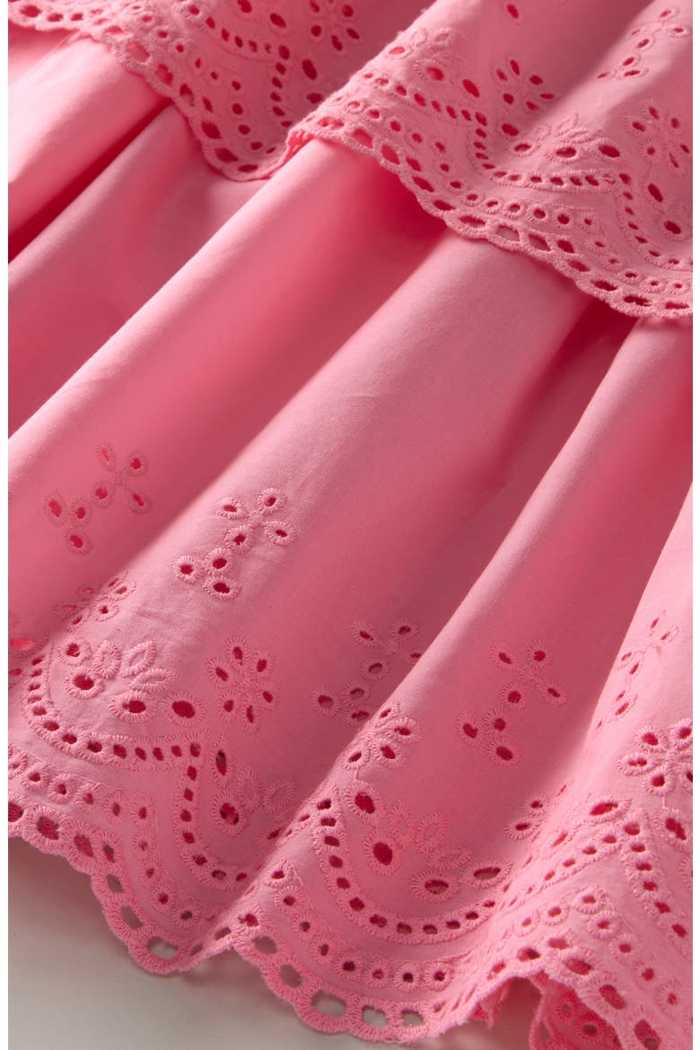 Kids' Eyelet Midi Dress, Alternate, color, PINK DRINK