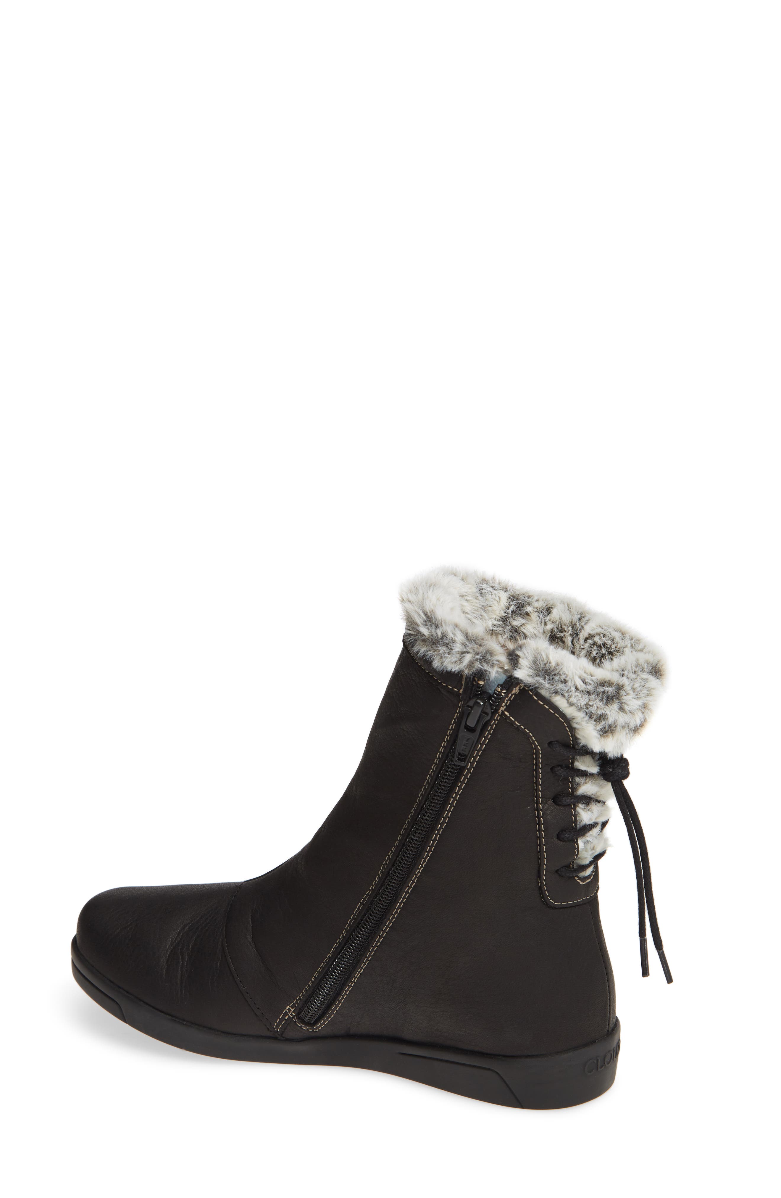CLOUD Aryana Faux Fur & Wool Lined Boot, Alternate, color, 