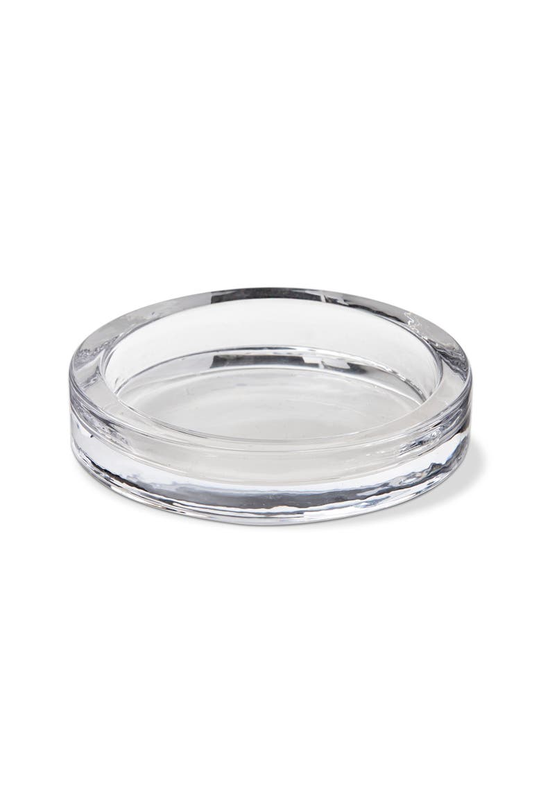Radiance Small Glass Pillar Candle Holders Set Clear Decor, Main, color, Clear