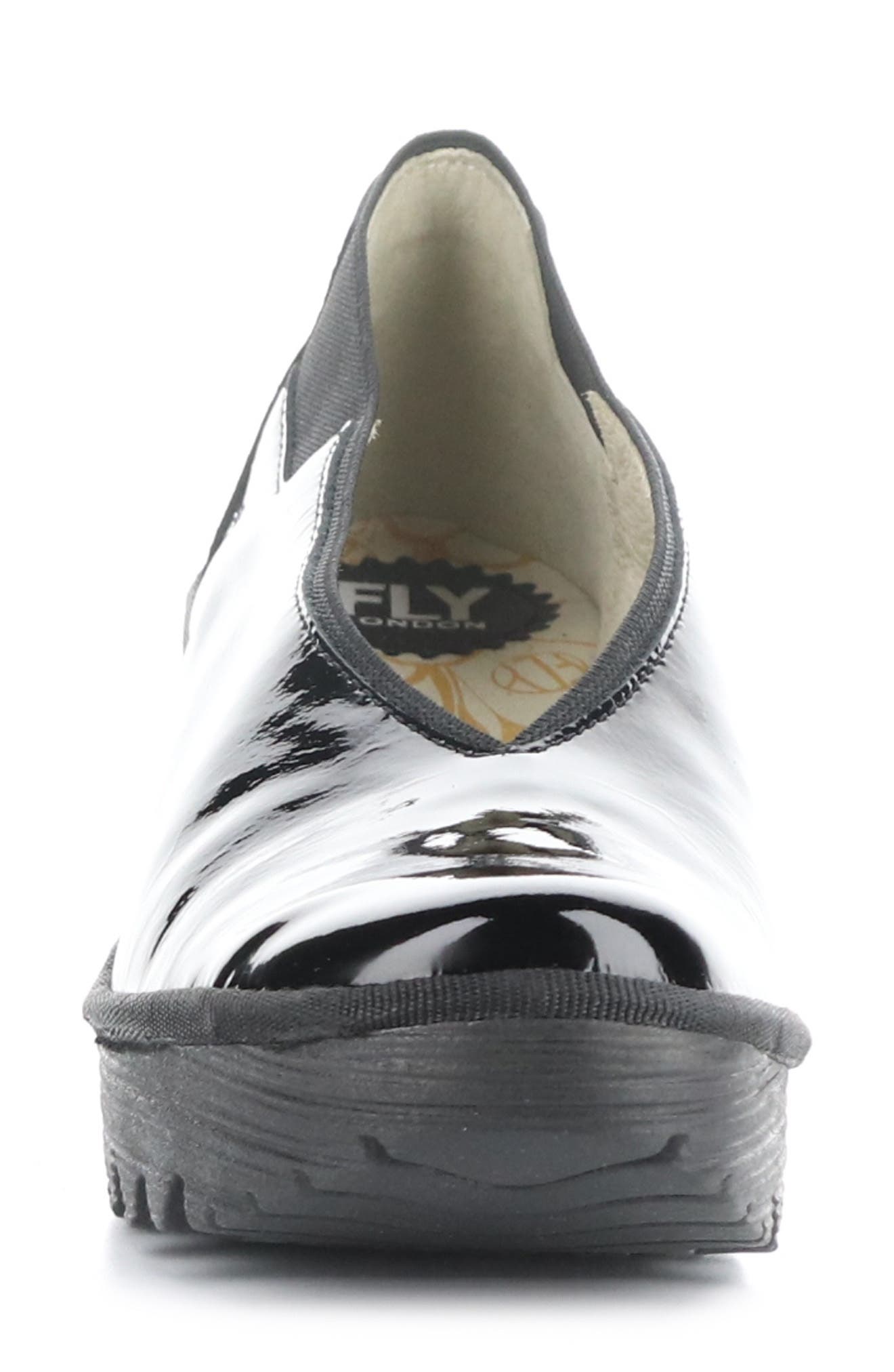 Yoza Wedge Ballet Shoe, Alternate, color, BLACK