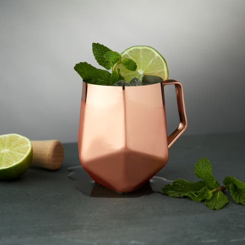 Viski Seneca Faceted Moscow Mule Mug In Copper