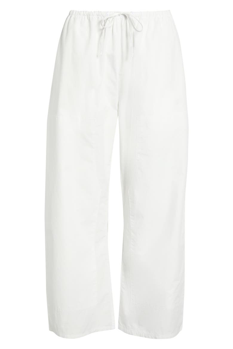 Kyoto Cotton Drawstring Utility Crop Pants, Main, color, ICE