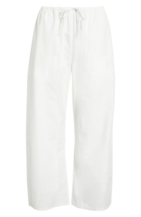 Kyoto Cotton Drawstring Utility Crop Pants