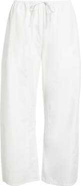 LESET Kyoto Cotton Drawstring Utility Crop Pants