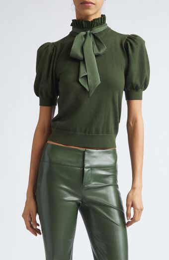 Chase Puff Sleeve Stretch Wool Sweater