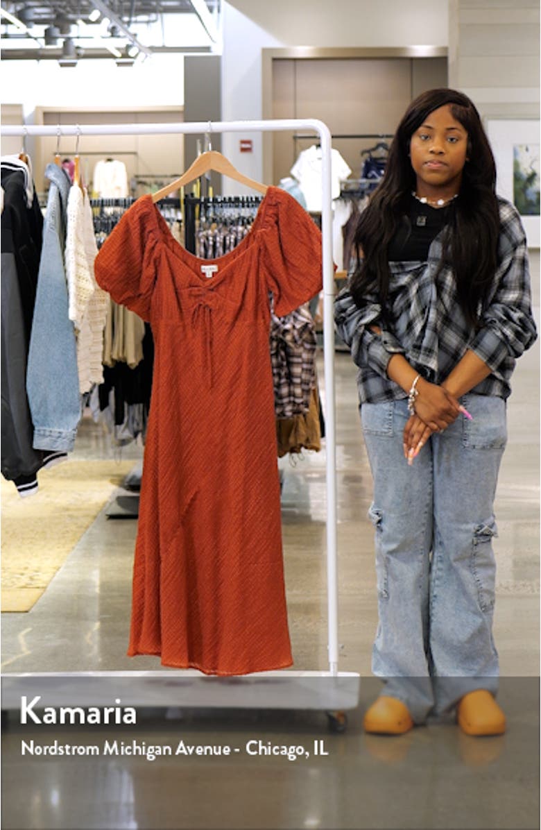 Texture Puff Sleeve Minidress, sales video thumbnail