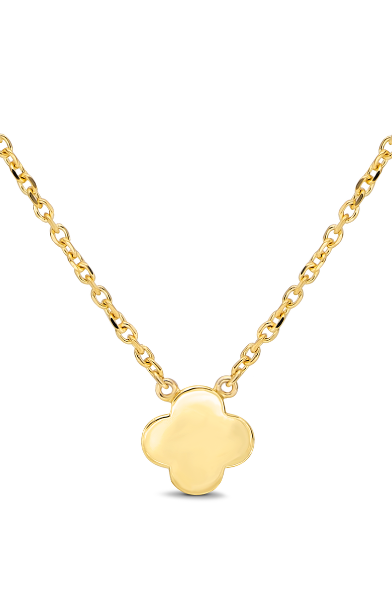 DEVATA Clover Chain Necklace in 14K Gold, 10mm, Main, color, Yellow Gold